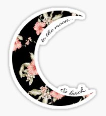 Moon & Back Sticker