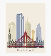 Dallas skyline poster Photographic Print