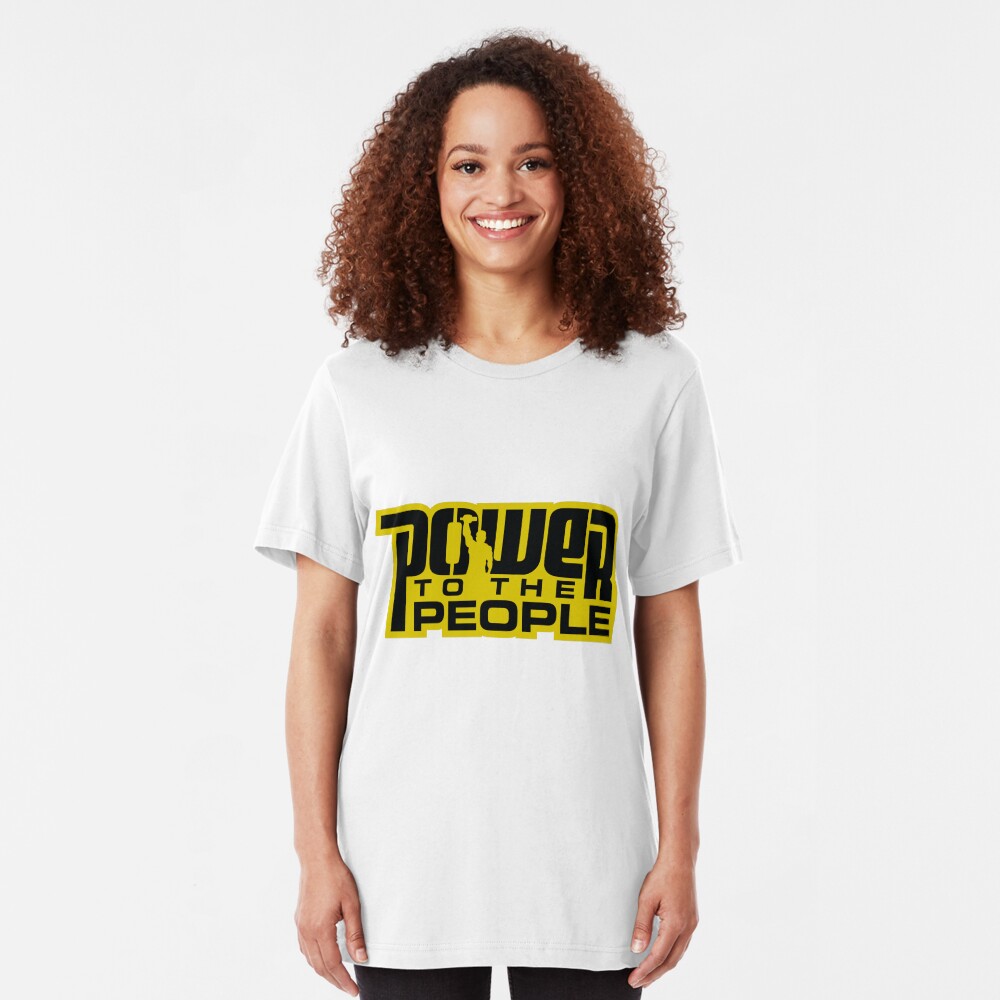 Power To The People - GOLD Slim Fit T-Shirt