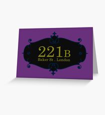 221B Baker St Greeting Card