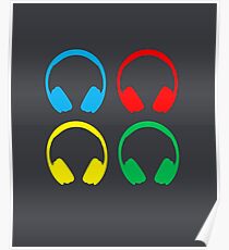 DJ Headphones Poster