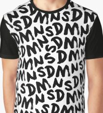 SDMN Repeat Text (White) Graphic T-Shirt