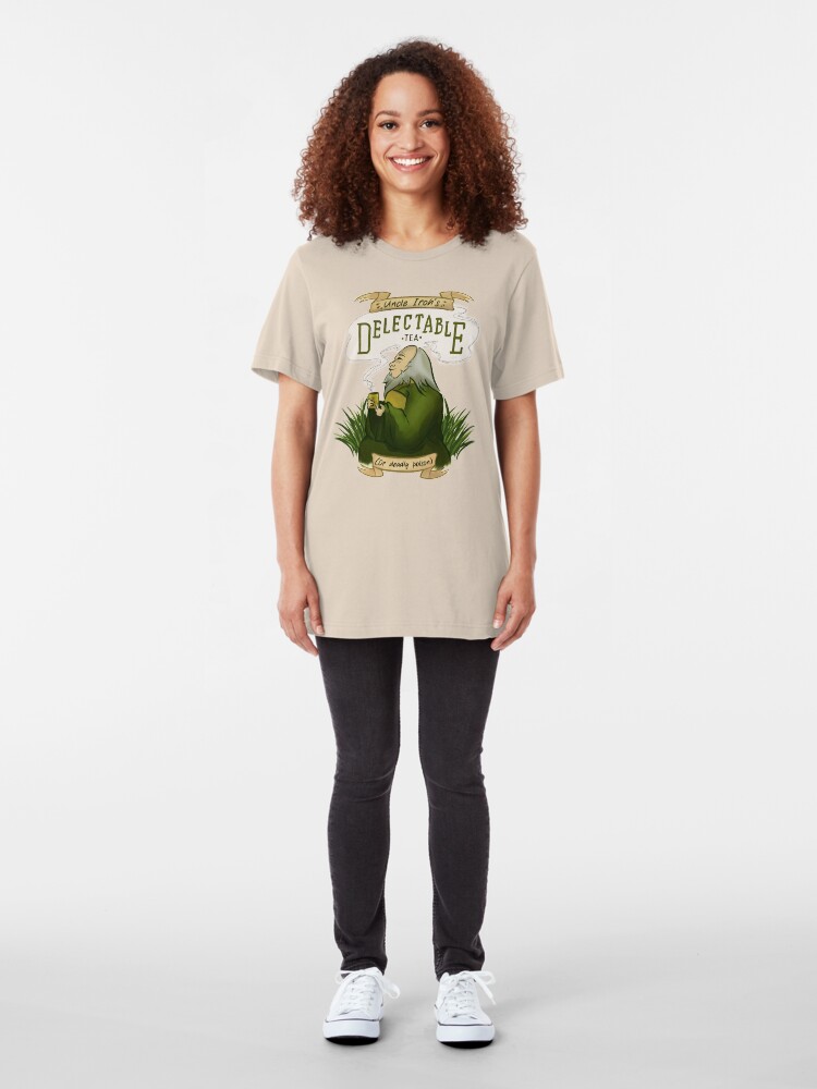 Alternate view of Iroh's Delectable Tea Slim Fit T-Shirt
