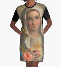 Madonna of May Graphic T-Shirt Dress