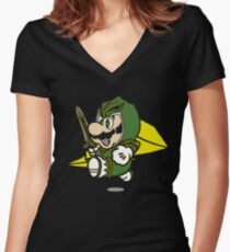 Rangerooki Women's Fitted V-Neck T-Shirt
