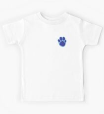 Blue's Paw Print Pattern Kids Tee