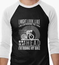 I'm Riding My Bike Men's Baseball ¾ T-Shirt