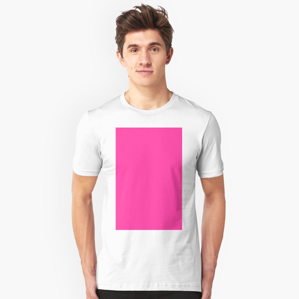 camiseta rosa fluorescente