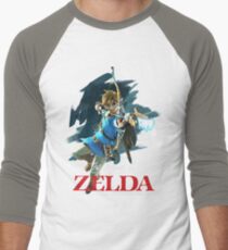 The Legend of Zelda: Breath of the Wild Artwork 3 Men's Baseball ¾ T-Shirt