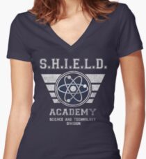 SHIELD Academy Women's Fitted V-Neck T-Shirt