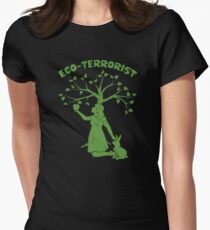 Eco-Terrorist Women's Fitted T-Shirt