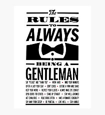 To be a Gentleman Photographic Print