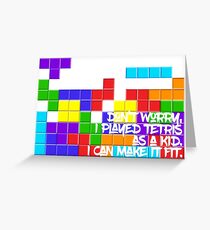 Tetris Greeting Card