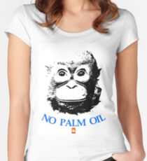 NO PALM OIL larger image Women's Fitted Scoop T-Shirt