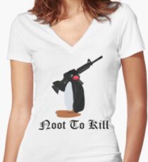 Noot To Kill Women's Fitted V-Neck T-Shirt