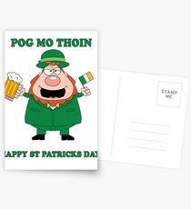 St Patricks Day - POG MO THOIN Postcards