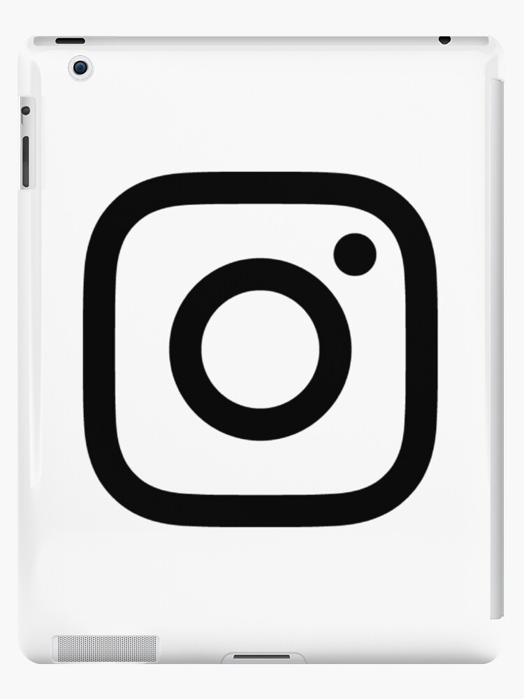 Vinilos y fundas para iPad «Nuevo logotipo de Instagram en blanco y