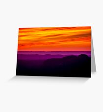 Colourful sunrise Greeting Card