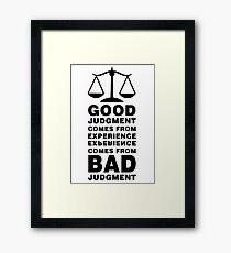 The Balance Paradox Framed Print
