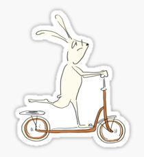 scooter - blue Sticker