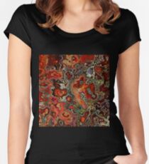 Blood Geode Women's Fitted Scoop T-Shirt