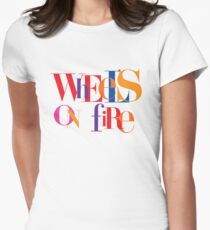 Absolutely Fabulous - Wheel's On Fire Women's Fitted T-Shirt