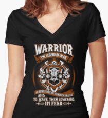 Warrior The Legend Of War - Wow Women's Fitted V-Neck T-Shirt