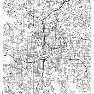 Artwork thumbnail, Atlanta Map Line by HubertRoguski