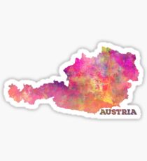 Austria map Sticker