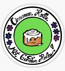 Zimtschnecken, nicht Geschlechtsrollen! Sticker