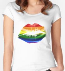LGBT Shirts Gay pride T-Shirts Pride week Tees Rainbow Swag and unique gifts Women's Fitted Scoop T-Shirt