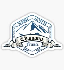 Chamonix Ski Resort France Sticker