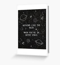 5SOS 5 Seconds of Summer Outer Space Lyric Doodle Greeting Card