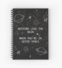 5SOS 5 Seconds of Summer Outer Space Lyric Doodle Spiral Notebook