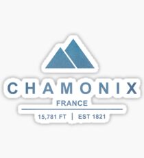 Chamonix Ski Resort France Sticker