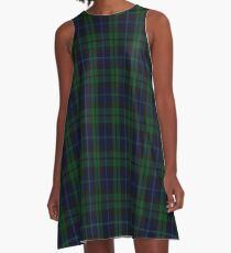 01154 Blue Bayou Fashion Tartan A-Line Dress
