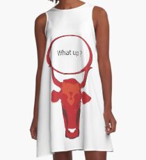 Funny Red Cow, What up A-Line Dress