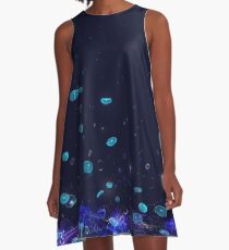 Deep Sea Luminescent A-Line Dress
