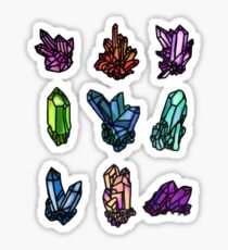 géodes de variété / pierres / cristaux Sticker