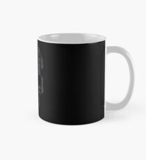 Thin Blue Line Police American Flag Distressed Skull Mug