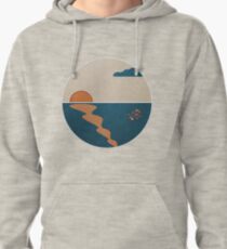 Simplistic Ocean Horizon Pullover Hoodie