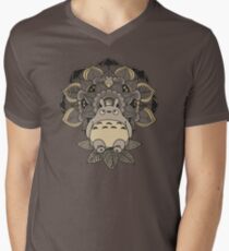 Mandala Nachbar T-Shirt mit V-Ausschnitt