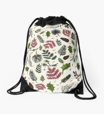 Leaves Pattern Drawstring Bag