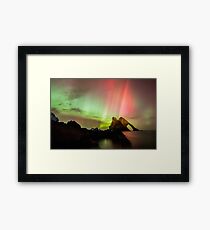 Northern Lights with Bow Fiddle Framed Print