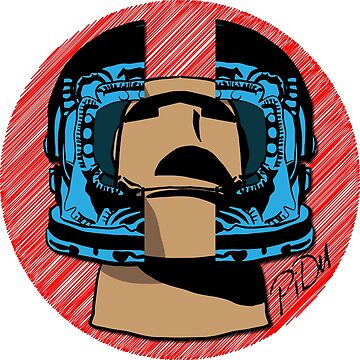 Moai emoji Sticker for Sale by SeyMeme