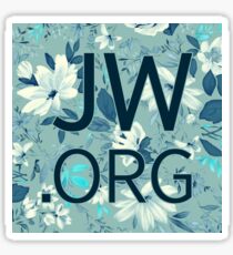 JW.org (white and blue flowers) Sticker