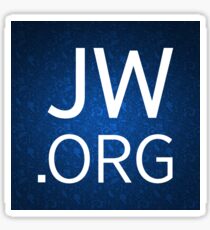 JW.org Design with Floral Background Sticker