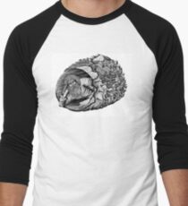 Diogenes surreal pen ink black and white drawing Baseballshirt mit 3/4-Arm