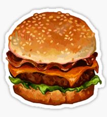 bacon cheeseburger Sticker