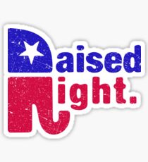 Raised Right - Republican Elephant Sticker
